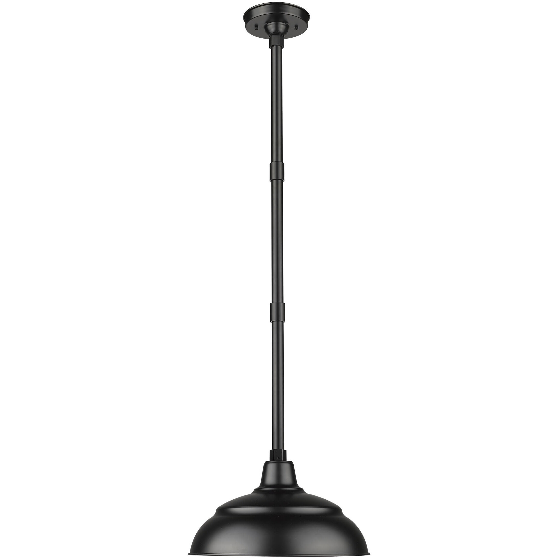 R Series Satin Black 14 inch Warehouse Shade